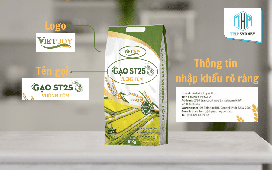 Cách nhận diện gạo ST25 VietJoy thông qua bao bì