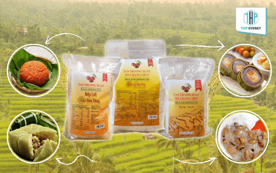 Nếp Tan Truong Xuan dẻo mềm, độ kết dính cao